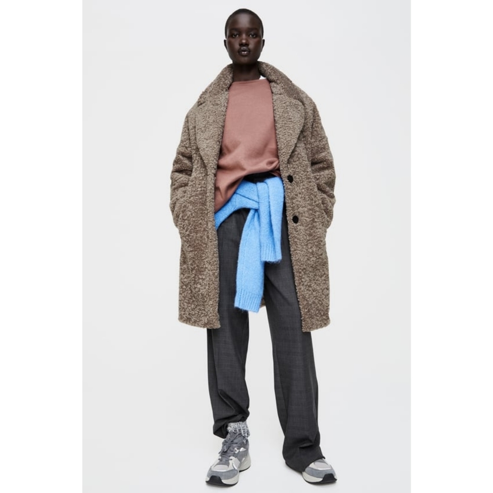Zara textured teddy jacket - Picture 9 of 17